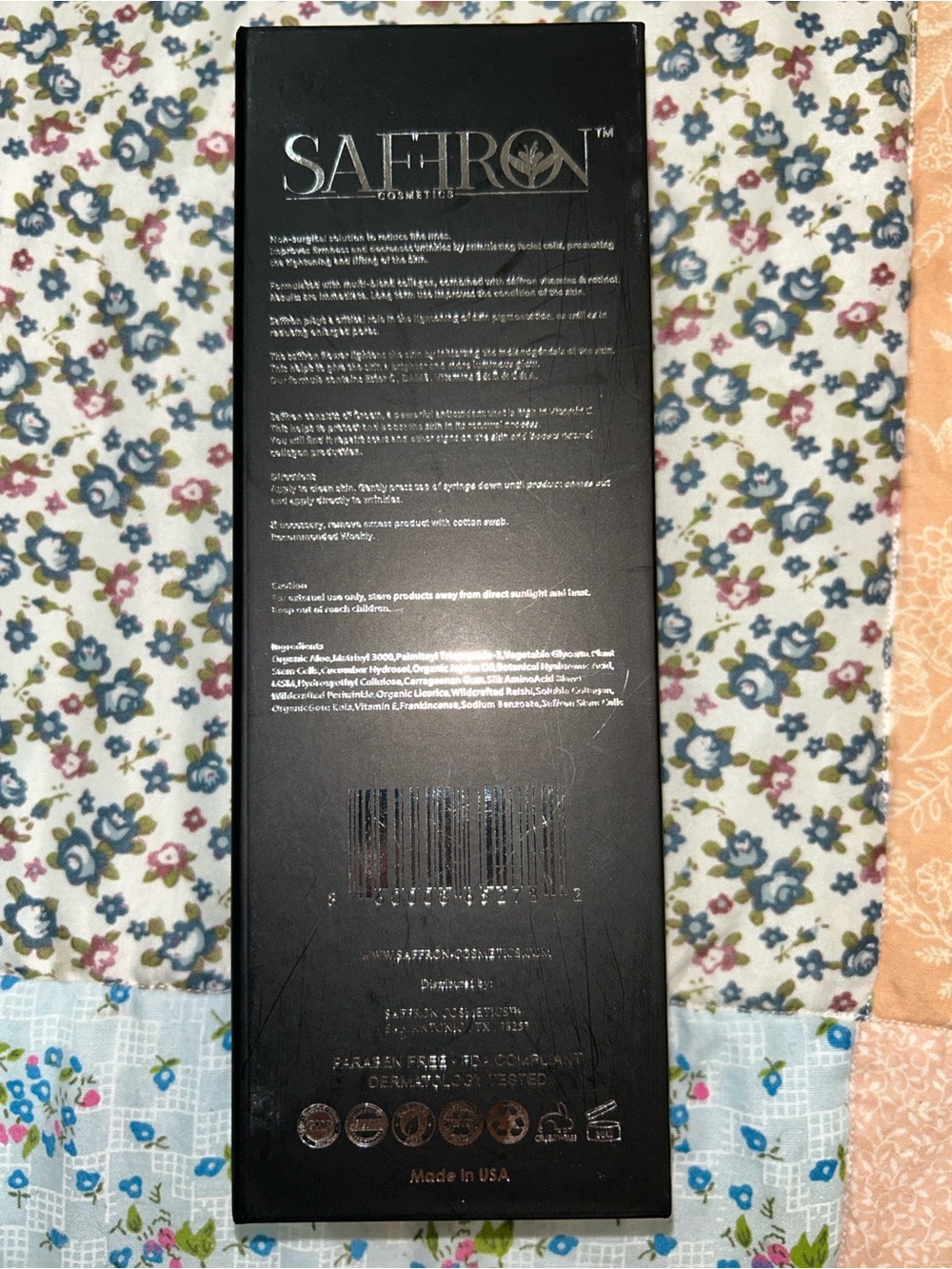 Saffron Cosmetics Skin Tightening Wrinkle Cream — Black - Picture 2 of 4